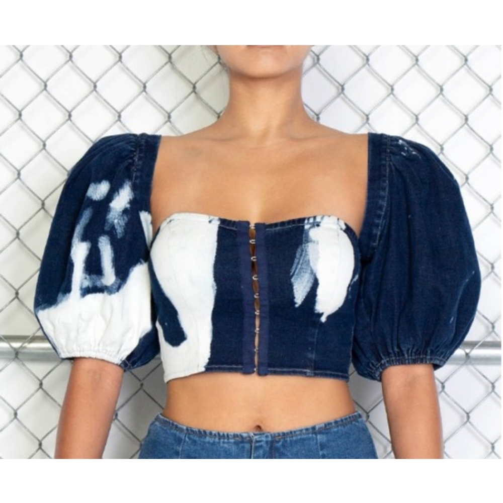 Puff Sleeve Corset